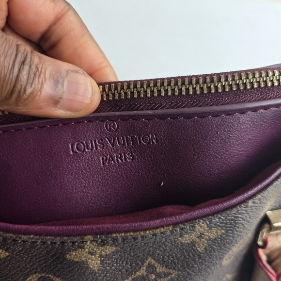 $2500 Louis Vuitton Brown Monogram Pallas  Handbag Women Brown Large - Picture 11 of 16